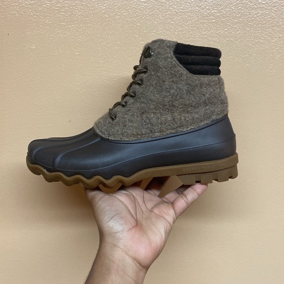 Sperry Top-Sider Avenue 3M Thinsulate Wool Rubber Duck Boots “Brown” - Picture 10 of 17